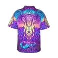 thumbnail image 3 of Bixox Men's Hawaiian Shirts Men's Elephant in Tribal Style Print Short-Sleeve Shirt-X-Large, 3 of 8
