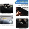 thumbnail image 2 of GZHJMY Black Panther Car Windshield Sun Shade Foldable Sun Shield Shade for Blocks UV Rays Protector-Keeps Your Vehicle Cool for Most Sedans SUV Truck,55"x27.6", 2 of 7