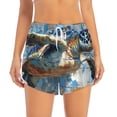 thumbnail image 2 of Daiia Abstract Sea Turtle Pattern Women's 2 in 1 Running Shorts - Lightweight Athletic Workout Gym Yoga Shorts Liner with Phone Pockets-XX-Large, 2 of 7
