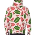 thumbnail image 7 of Salouo Watermelon Pattern Men's Fall Hoodie Sweatshirt,Sport Hoodie with Pockets for Men Pullover Casual Hooded Sweatshirt-Medium, 7 of 7