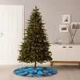 thumbnail image 6 of Lukts Blue Butterflies Print Color Life Christmas Tree Skirt, Winter Holiday Tree Mat Decoration ,Can be Used as A Shawl-36", 6 of 6