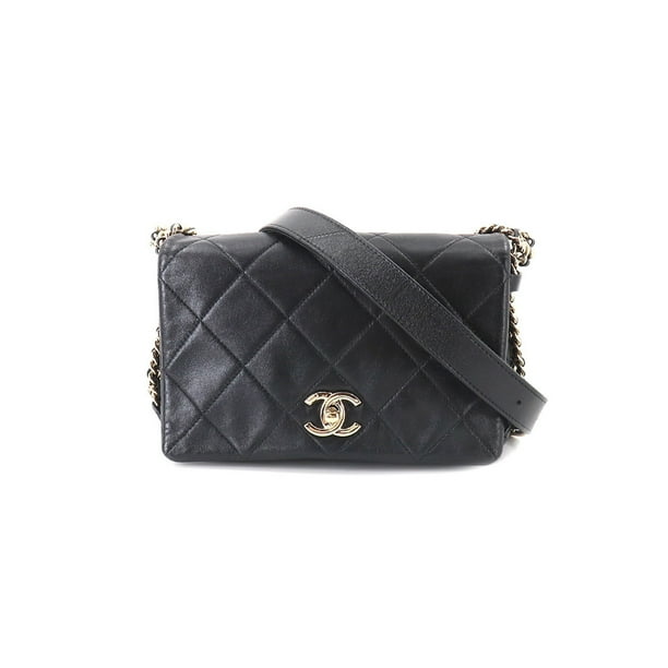 Authenticated Used Chanel CHANEL matelasse chain shoulder bag leather