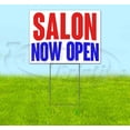 thumbnail image 1 of Salon Now Open (18" x 24") Yard Sign, Includes Metal Step Stake, 1 of 6