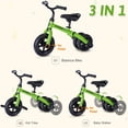 thumbnail image 4 of Wdmiya 3-in-1 Foldable Tricycle for Kids, Green, 2-5 Years Old, 8.8 lbs, 4 of 11