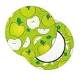 thumbnail image 2 of Susaid Green Apple Print Elastic Bar Stool Cover Personalized Washable Stool Cover for Barbershop Home Bar Kitchen-12 inch, 2 of 7