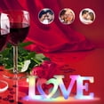 thumbnail image 3 of LED Love Letter Light Decorative, LED LOVE Letter Sign Table Light, Valentine’s Day LED Letter Decor, Tabletop LED Love Sign, Ideal for Gifting to Lovers, Friends, 3 of 3