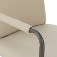 thumbnail image 6 of Christopher Knight Home Modern Khaki Upholstered Dining Chairs with Iron Frame and Gold Trim, Set of 2, 6 of 13