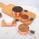 thumbnail image 4 of Tazas Medidoras y Cuchara Medidora, Herramienta Medidora de Cocina con Manejar de Madera, 4 of 5