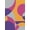 Purple, Pattern 1, variant on ODIKA 2'x3' Purple Yellow Retro Waves and Curves Washable Throw Rug Inspired by 80s 90s VHS Aesthetic Patterns for Hallway, Study Room, Non-Slip Low Profile, Flatwoven