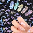 thumbnail image 3 of [Destacado] 50/100 Pcs/Bolsa Goldfish Glitter Decoración De Uñas Colorido Delfín Estéreo Adornos Resina Pequeño Pez Arte DIY Accesorios De Manicura Taladro Piezas De Joyería, 3 of 4