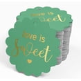 thumbnail image 4 of Inkdotpot Gold Foil Paper Hang Tags Love Is Sweet Wedding Favor Tags 100 Piece, 4 of 6