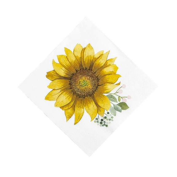 Sunflower Party Luncheon Napkins, Party Supplies, Birthday, 16 Pieces