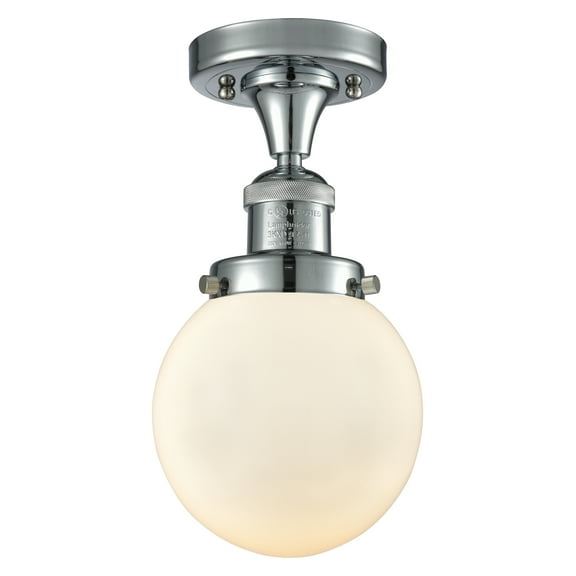 Innovations Lighting 517-1Ch-6 Beacon Beacon 1 Light 6" Wide Semi-Flush Ceiling Fixture -