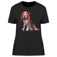 thumbnail image 1 of Beagle With Bows On Ears T-Shirt Women -Image by Shutterstock, Female Medium, 1 of 2