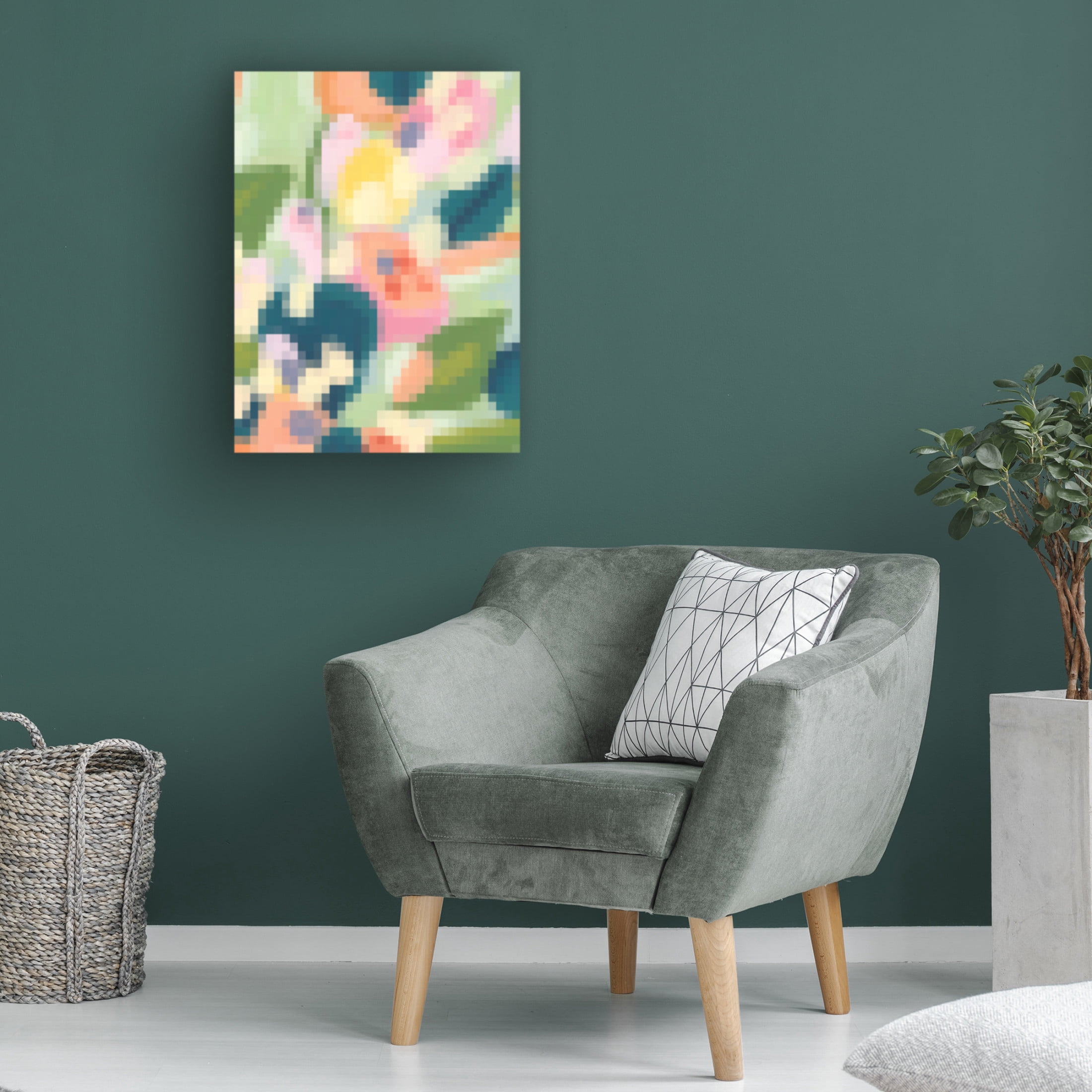 Trademark Fine Art June Erica Vess 8-Bit Garden I Canvas Wall Art