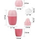 thumbnail image 3 of Exprimidor manual, diseño portátil de dos usos para exprimir sin esfuerzo, materiales seguros y saludables, exprimidor de frutas apto para lavavajillas, perfecto para cítricos, uvas, granadas y más, 3 of 5