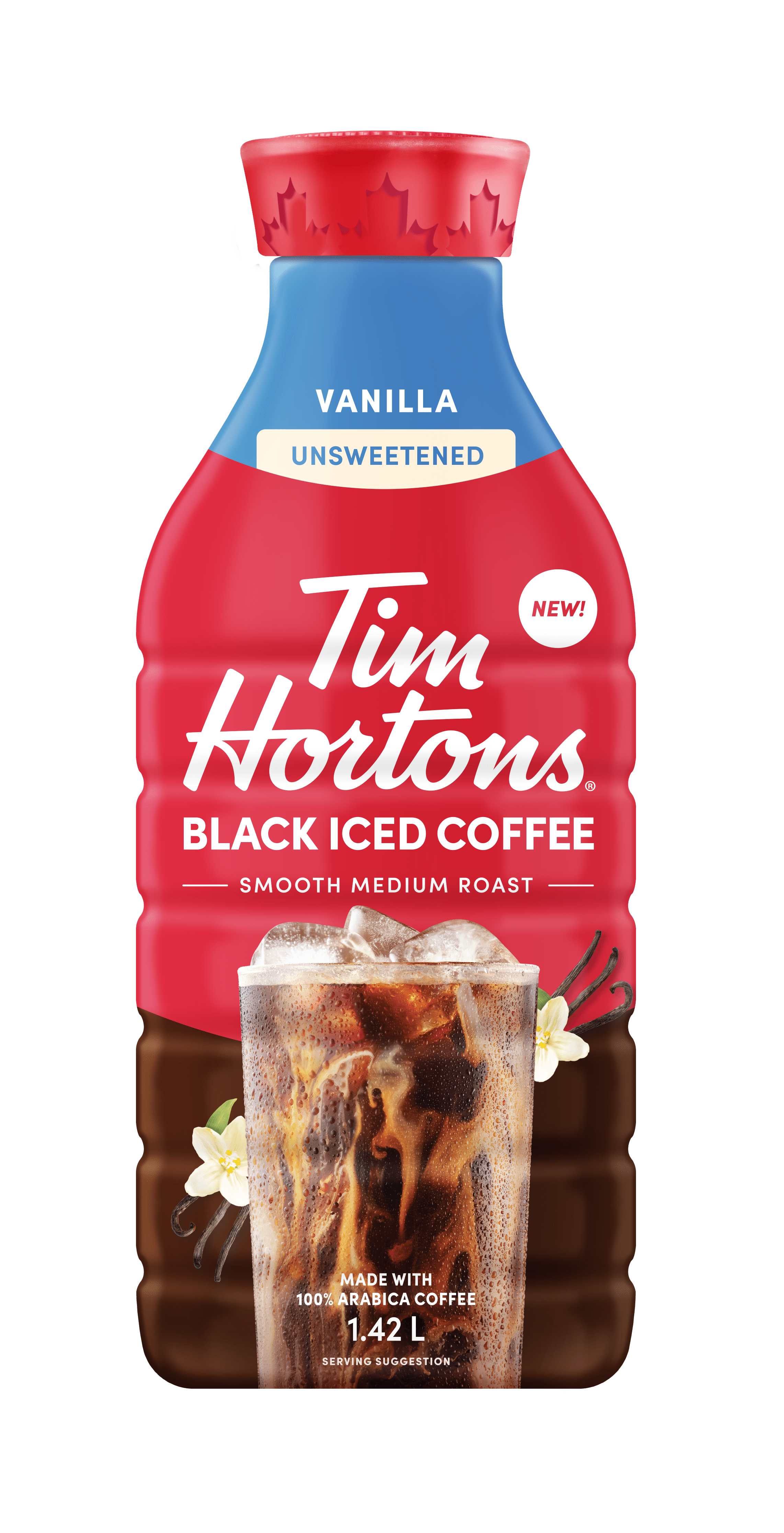 Tim Hortons RTD Black Iced Coffee Vanilla 1.42L