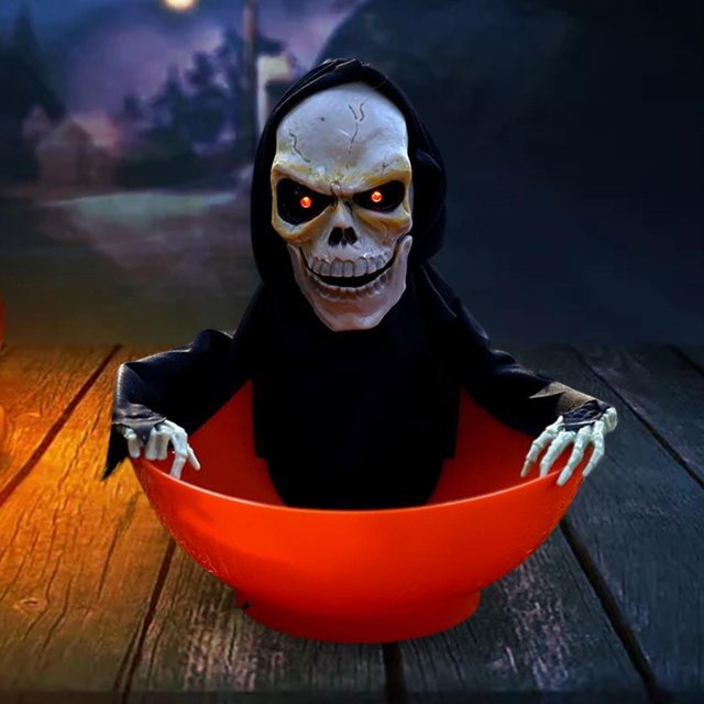 Plato de Fruta Macarena Decoraciones de Halloween Dispositivo de Terror Divertido Luminosas