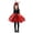 Red, variant on Pandaie 4-10Y Girls Kids Cute Tulle Dress Set with Headband and Wings Festival Cartoon Dress Up Outfit Red,4-5Years