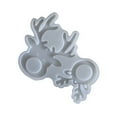 thumbnail image 5 of 2 Cavities Deer Silicone Molds Reindeer Pendant Mould with Hole for Making Christmas Tree Decoration Epoxy Resin, 5 of 8