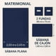 thumbnail image 3 of Juego de Sabanas Tacto Algodón Azul marino Matrimonial Kyuden Home, 3 of 6