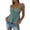 *Mint Green, variant on Women's Tie Front Ruffle Trim Drawstring Spaghetti Strap Tank, Fashion Casual Going Out Tops Purple,Womens Plus XXL