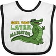 thumbnail image 3 of Inktastic See You Later Alligator with Black Sunglasses Boys or Girls Baby Bib, 3 of 4