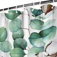 thumbnail image 4 of Ensemble de Rideaux de Douche avec Encliquetage, Feuilles Vertes Jardin Style Classique (4) Rideaux de Douche Réutilisables Doublure de Douche, Rideau de Bain Chic Contemporain en Polyester, 72x72 Pouces, 4 of 4