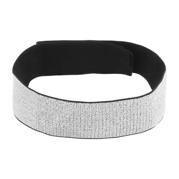 Unique Bargains 1 Pc Elastic Wig Edge Fixing Headband Wig Grip Band 23.62"x1.57" Black Silver Tone