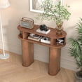 thumbnail image 6 of Console Table with Storage, Entry Table with Sliding Door, Wood Sofa Table for Hallway Living Room, 6 of 8