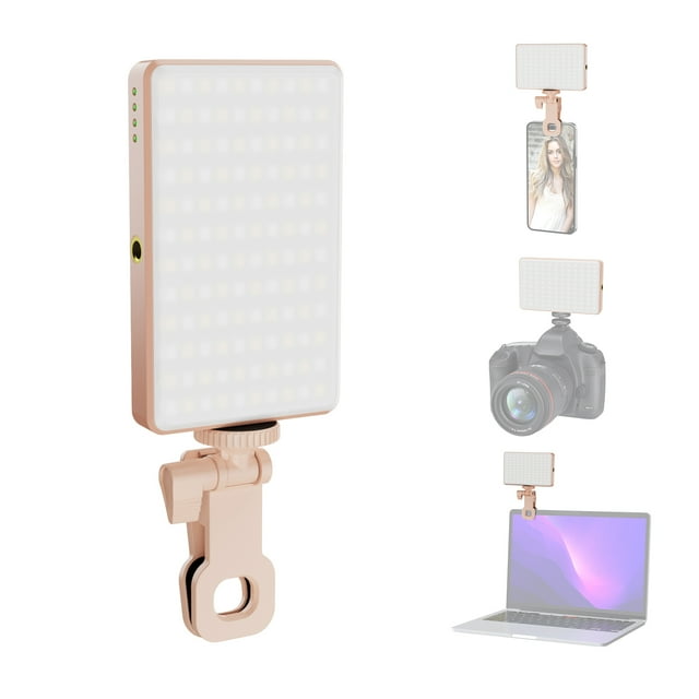 Lampe Photo, Vidéo Led Mobile Vidéo Mobile Tablette Intégrée Ordinateur de Poche Mobile Batterie Intégrée en Ligne en Direct à Clipser Tablette de Remplissage Vidéo Led à Intensité Réglable Batterie Intégrée Mobile en Direct en Ligne