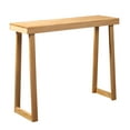 thumbnail image 7 of 43" Wooden Simplistic Console Table, Natural TV Stand Display Center Mid-Century Stylish Sofa Side Table for Entryway, Hallway, Foyer, Living Room, 7 of 7
