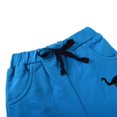 thumbnail image 4 of Bullpiano 1-6T Boys' Summer Cotton Shorts Dinosaur Print Embroidered Sports Shorts Kids Beach Short for Running Fitness (Blue), 4 of 7