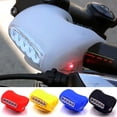 thumbnail image 2 of Opolski Bike Bicycle Head Front Rear Cycling 7LED Warning Light Silicone Safety Lamp, 2 of 7