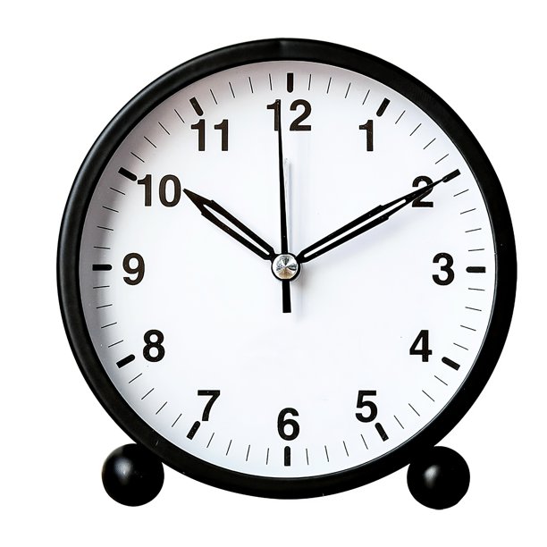 Alarm Clock Battery Powered Bedside Alarm Clock Silent Table Alarm
