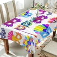 thumbnail image 4 of Coolnut Mardi Gras Tablecloth, Waterproof Washable Polyester Square Table Cover, Durable Tablecloth for Kitchen Dining Table Party Decor, 54"x54", 4 of 7