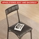 thumbnail image 4 of 3 - piece dining mesa set para 2, kitchen mesa con 2 forrado sillas, ideal para para small spaces, apartments, homes y kitchens, retro gray, 4 of 5