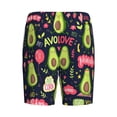 thumbnail image 4 of Yiaed Avocado Love for Men's Soft Sleep Pajama Short Lounging Pajama Shorts-XX-Large, 4 of 8