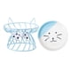 thumbnail image 2 of Cuenco de cerámica para mascotas con protector de cuello y soporte de metal elevado. Comedero para gatos. B azul, 2 of 9