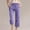 A Purple, variant on HAOTAGS Toddler Girls Capris Pants, Cotton Linen Pants Summer Casual Cropped Trousers Light Blue 7-8 Years