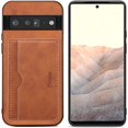thumbnail image 2 of for Google Pixel 6 Pro case, Slim PU Leather Wallet Case Credit Card Slot Holder Lightweight Protective Case with Kickstand for Google Pixel 6 Pro (2021) 6.71 inch (Brown), 2 of 7