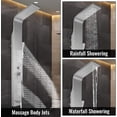 thumbnail image 2 of American Imaginations Rectangle Wall Mount CUPC Approved Stainless Steel Shower Panel In Stainless Steel Color AI-34371, 2 of 8