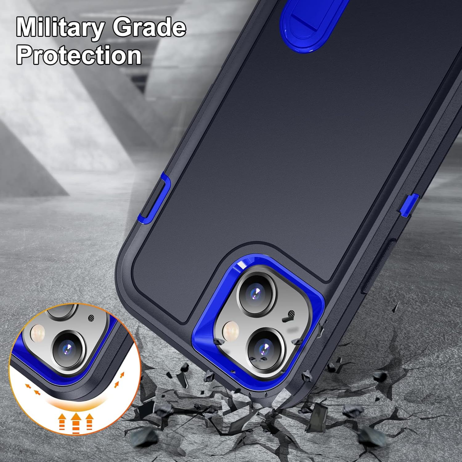 Designed for Apple iPhone 12 Pro Max Heavy Duty Case with Stand