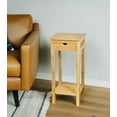 thumbnail image 4 of Eccostyle Bamboo Wood Grain Plant Stand with Drawer and Shelf in Natural, 4 of 10