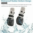 thumbnail image 3 of Dog Socks Waterproof Shoes Breathable Sock for Dogs Cats Non-Slip Soles Adjustable Small Dog Paw Socks for Indoor Outdoor, 3 of 9