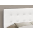 thumbnail image 3 of Bed Headboard Only Full Size Bedroom Upholstered Pu Leather Look White, 3 of 6