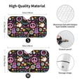 thumbnail image 5 of Yiaed Peace Love and Dove Flower Power Print Car Windshield Sunshade Front Auto Car Front Window Sun Shade Foldable Sun Visor Shield Cover Auto Accessories for Sedan SUV Truck-Small, 5 of 5