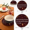 thumbnail image 2 of SKYSONIC 2 pcs Thanksgiving Motivation Quotes Pot Holders Trivets, Heat Resistant Trivets,Turkey Unique Cotton Thread Weave Mats for Hot Pads Pans Pot Bowl Teapot, 2 of 7
