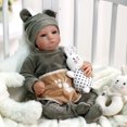 thumbnail image 3 of RSG 20 inch Reborn Baby Dolls Newborn Baby Dolls Full Body Cloth Real Life Baby Dolls with Toy Accessories, 3 of 8