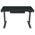 thumbnail image 6 of Motionwise Black Electric Height Adjustable Standing Desk, 24?x48", Height Adjustable 28"-48" with 4 pre-set height adjustments and USB Charge Port, Multiple Colors, 6 of 7